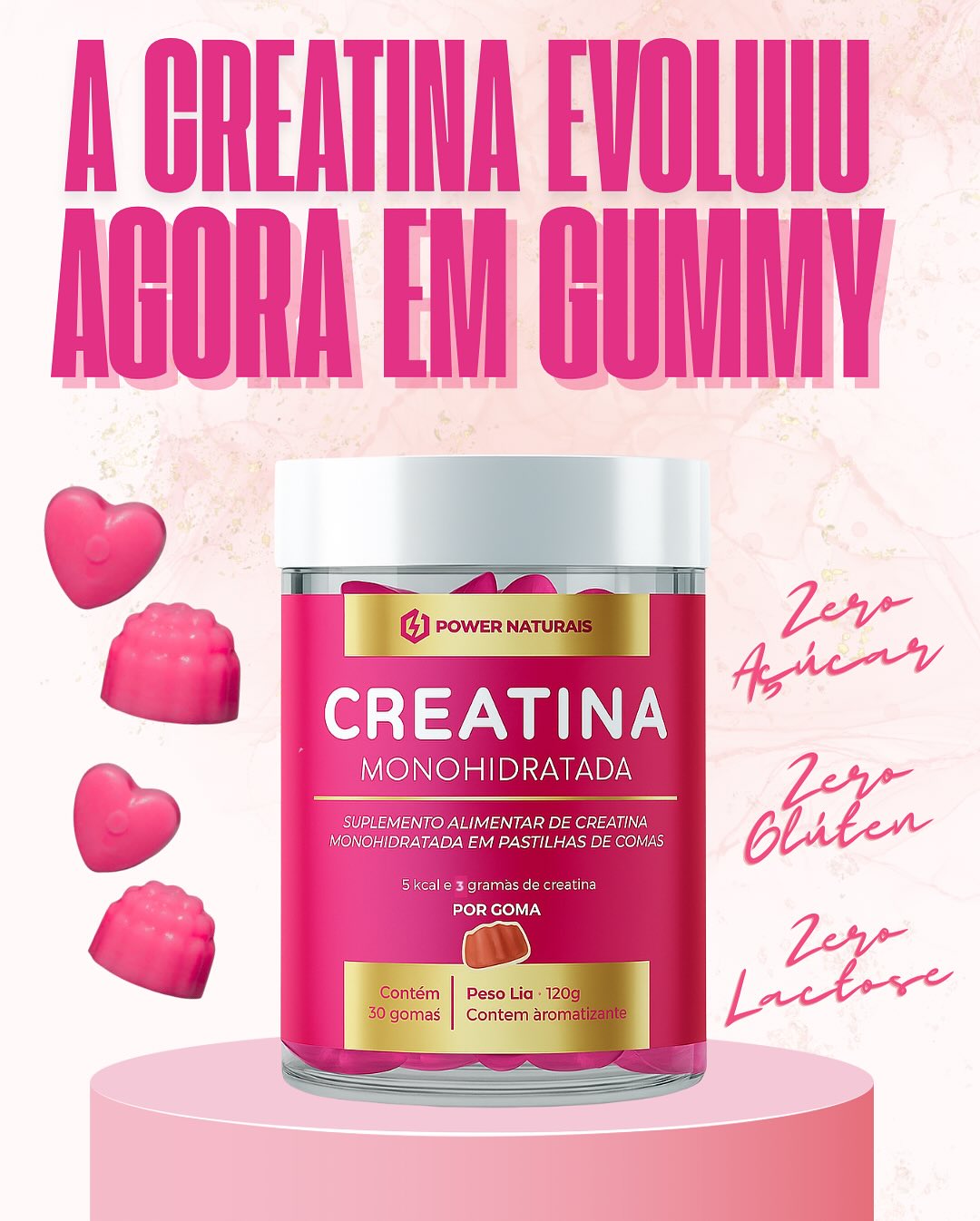 Melhor Creatina em Goma Frutas Vermelhas - Apresentação do produto